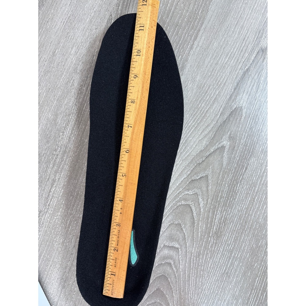 Brooks Running Shoe Insoles TR-5 Size 12 Men Black Teal Replacement Inserts - Picture 4 of 4